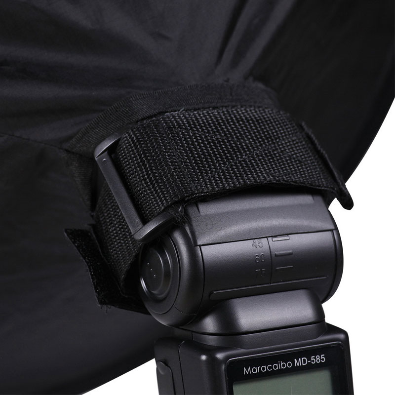Refletor de flash speedlite universal, tamanho 44cm, portátil, dobrável, redondo, softbox, luz de beleza, para câmera, iluminação, macro, tiro de flash