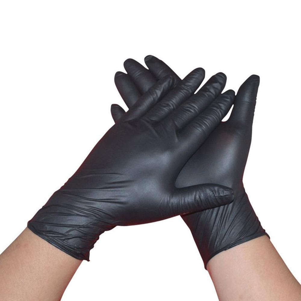 50 stk 9 tommer boksede engangshandsker gummilatex mad husholdnings rengøringshandsker antistatiske handsker: Default Title