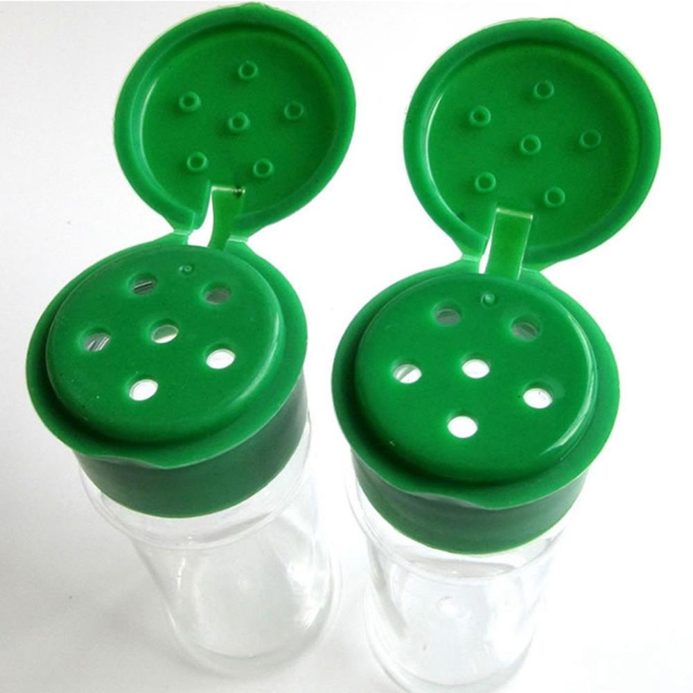 4 Stks/set Plastic Kruiden Jar Barbecue Kruidkruik Huishoudelijke Zout Peper Kruiden Jar Transparante Fles Outdoor Camping Supply