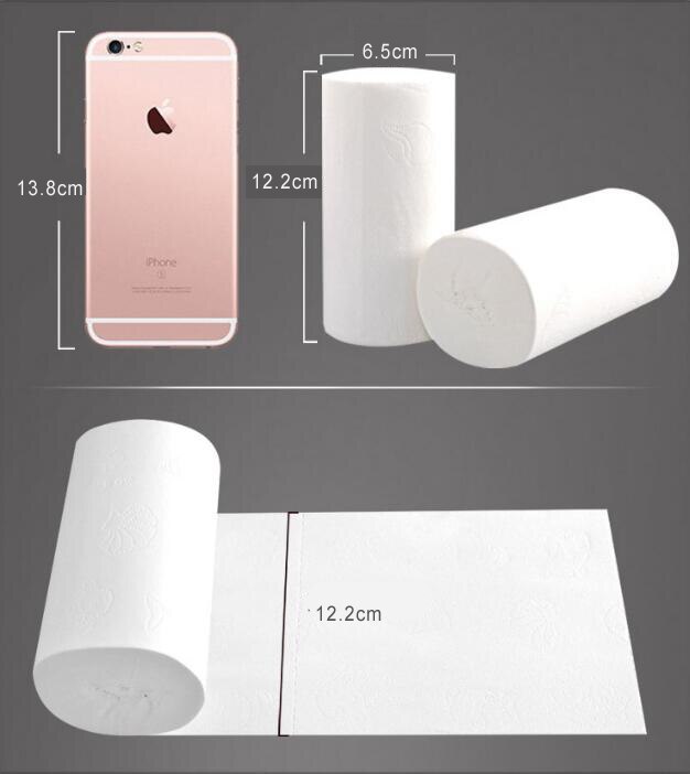 White Toilet Paper Toilet Roll Tissue Roll 4-Ply Paper Towels Tissue 1Roll