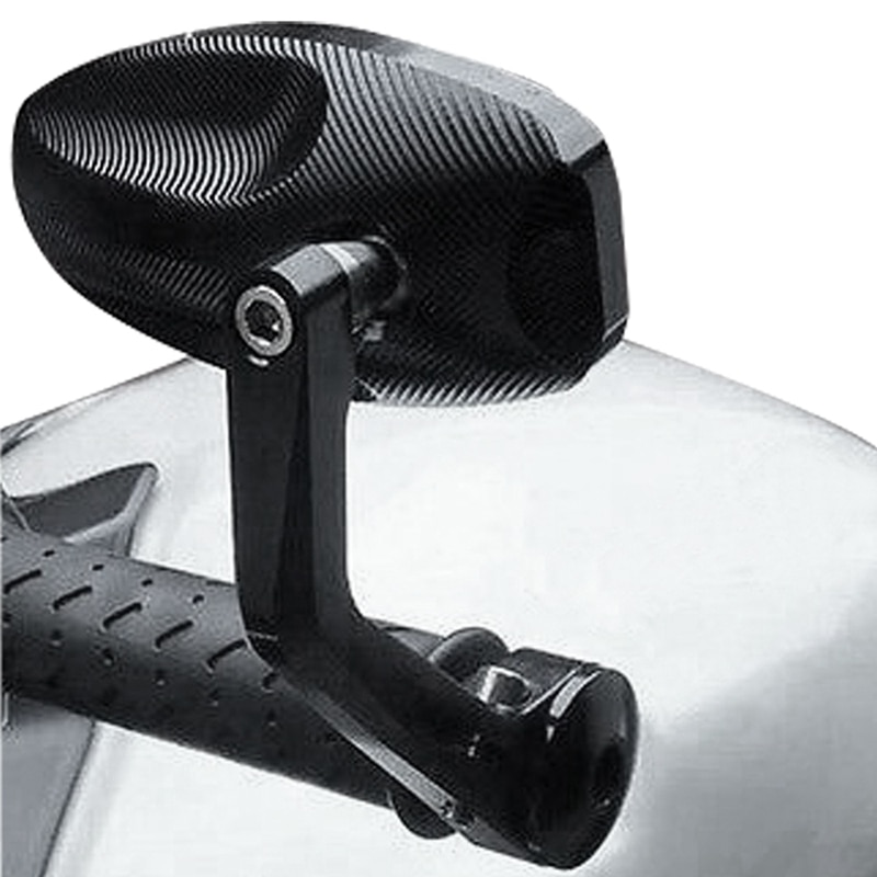 2Pcs 7/8 22Mm CNC Motorcycle Universal Bar End Black Rearview Side Mirror for Triumph Speed Triple Motorcycle Accessories