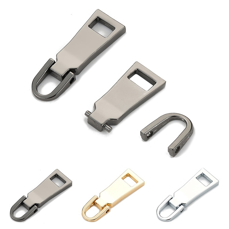 Cremalleras desmontables de Metal, fijador de cremallera, deslizadores de cabeza para ropa, mochila, reparación, accesorio de costura DIY, 8 #5 #3 #, 1 unidad