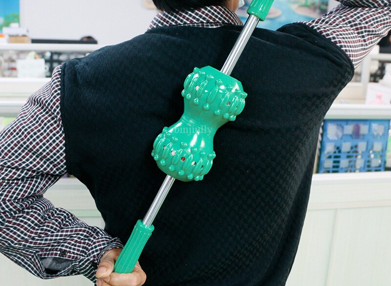 Multifunctional Magnet Massage Roller Back Shoulder Muscle Relief Spine Pinching, Back Push Acupressure Massage Roller