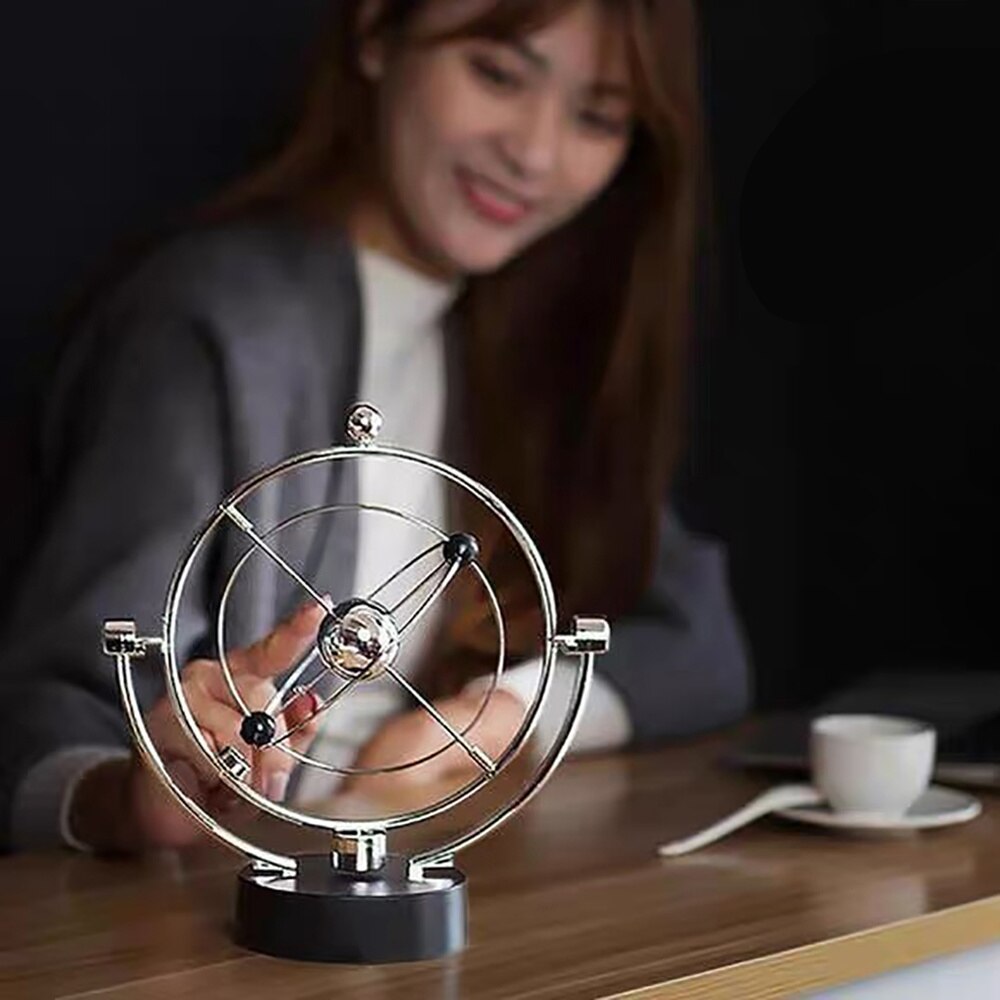 Rotation evig bevægelse newton pendul balance bold pendul bold fysik tumbler håndværk hjemmebord dekorationer skrivebord legetøj