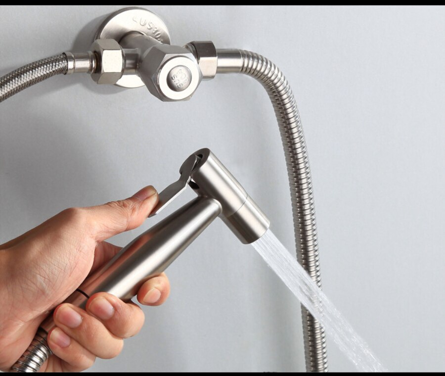 Multifunctionele Handheld bidet sproeier set Kit Rvs Hand Bidet kraan voor Badkamer handspuit douche