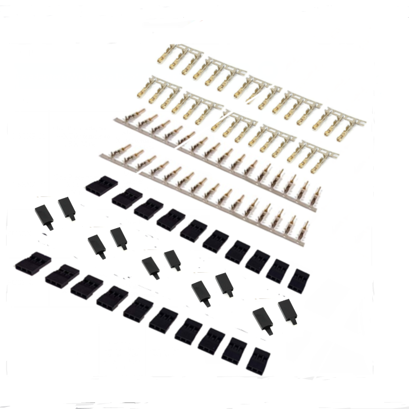 Connecteur de récepteur Servo Jr Futaba, 5/10 paires, prise avec serrure et bornes mâles et mâles et femelles plaquées or, Kit de broches à sertir pour batterie RC: jaune clair