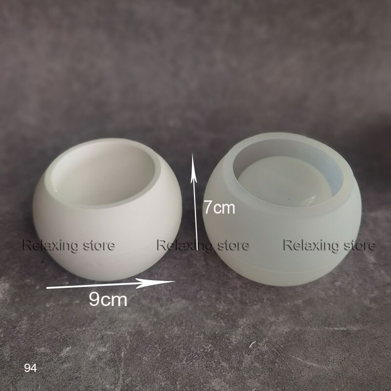Round Flower Pot Concrete Planter Molds Square Cement Vase Silicone Mold Plaster Candle Cup Container Epoxy Resin Mould: G