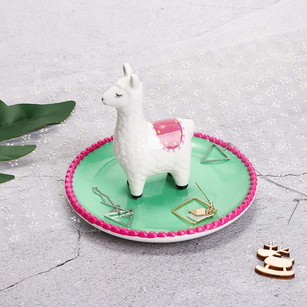 Homies Alpaca Keramische Ring Sieraden Schotel Trinket Trays Ring Houder Sieraden Houder Engagement Wedding Ringen Display Voor Meisje
