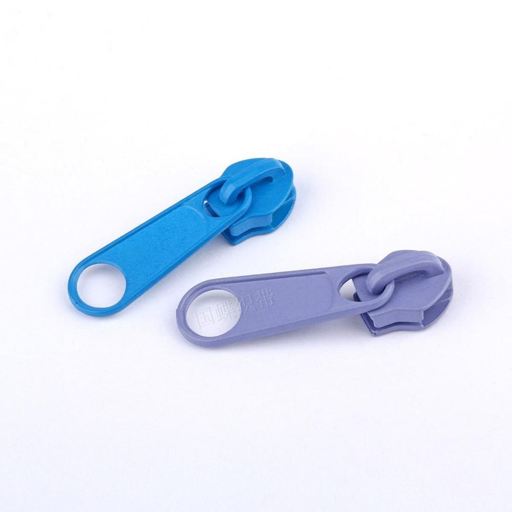 Deslizador de cremallera de Metal para manualidades, Kit de reparación de cremalleras con cabeza extractora de nailon, bolsa de ropa y maleta, accesorios DIY, 30 unidades, 5 #