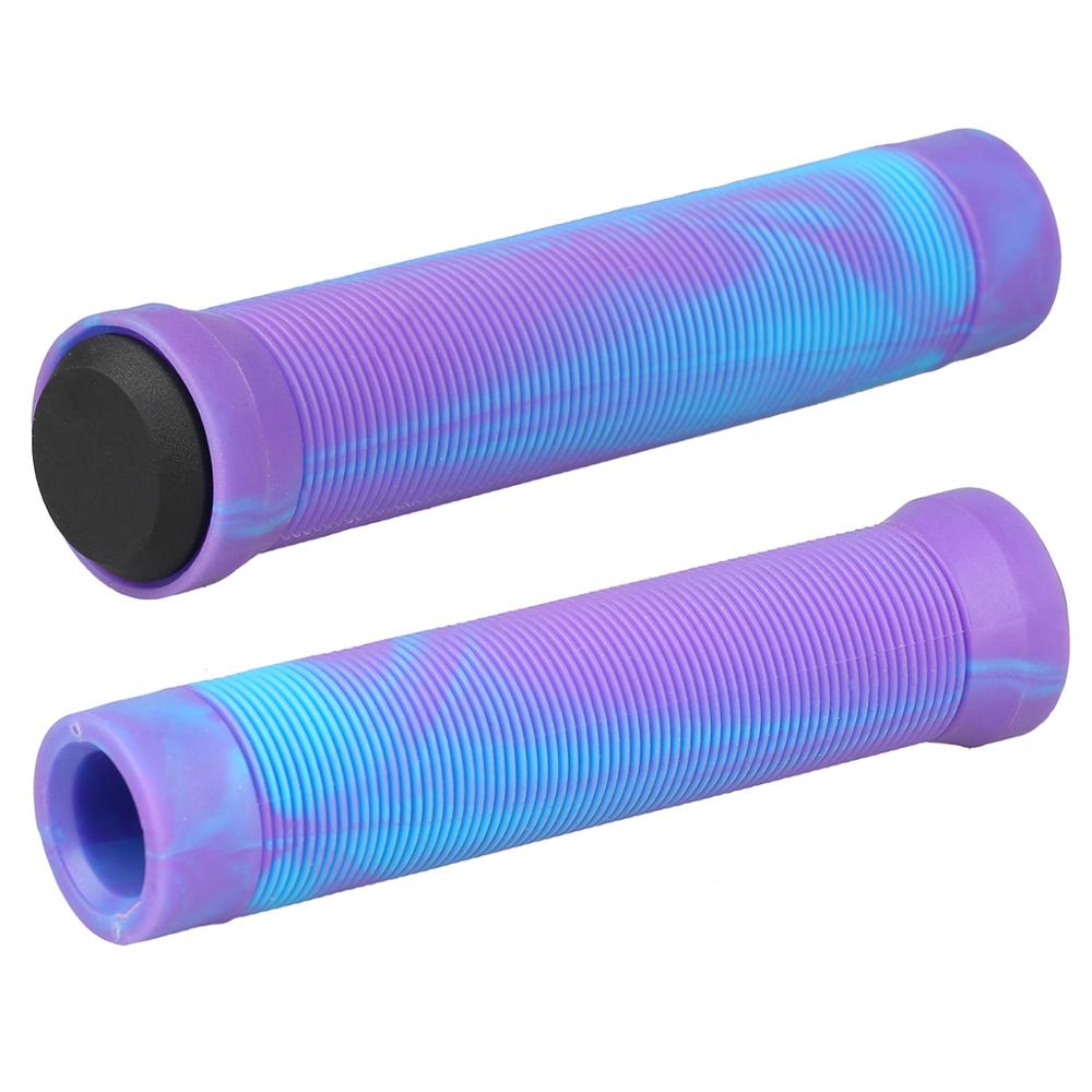 Bicycle Handlebar Grips BMX Bicycle Grips 2PCS Grips for pro scooter blue &amp;black: Blue and purple
