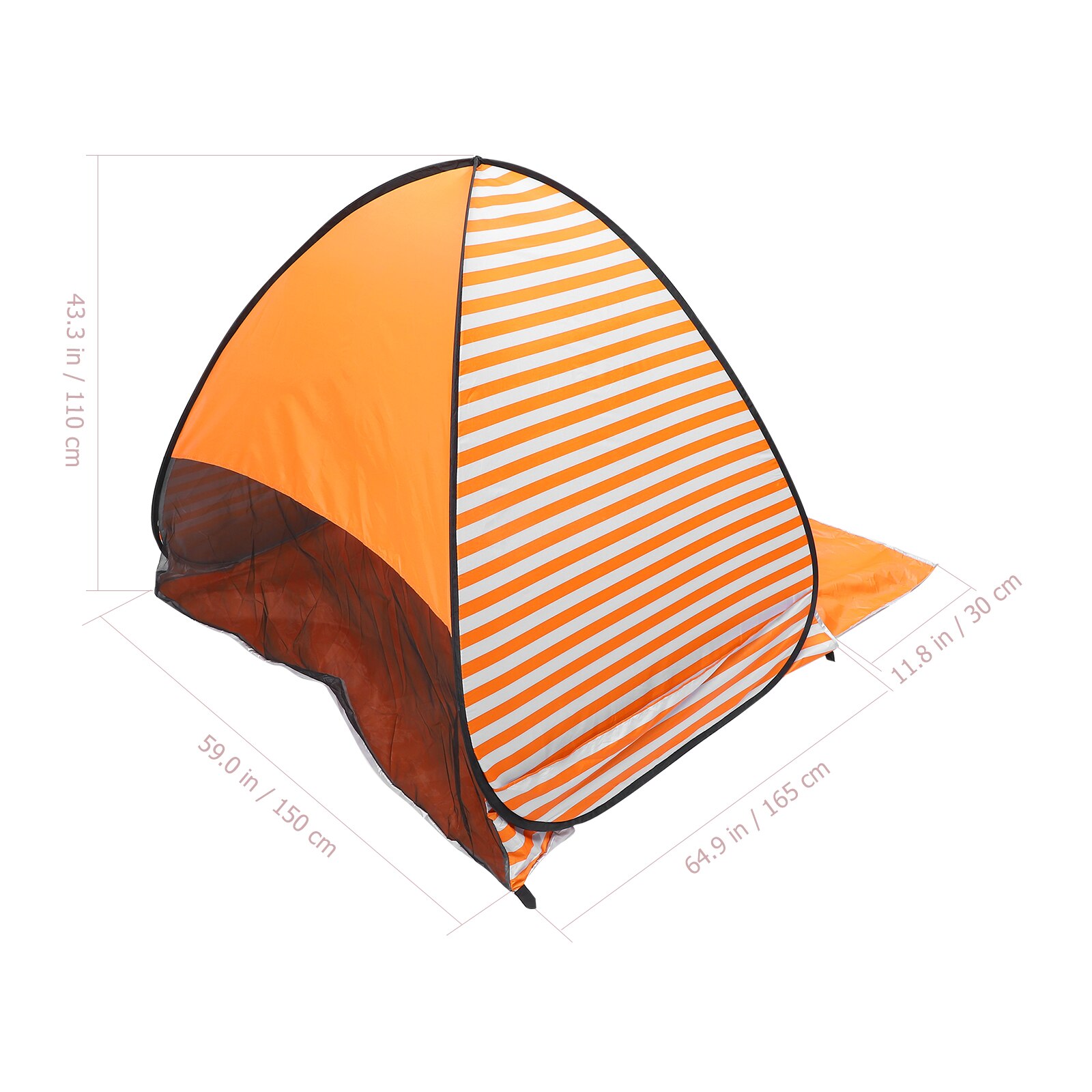 1 set tragbares, automatisches, faltbares strandzelt als sonnenschutz