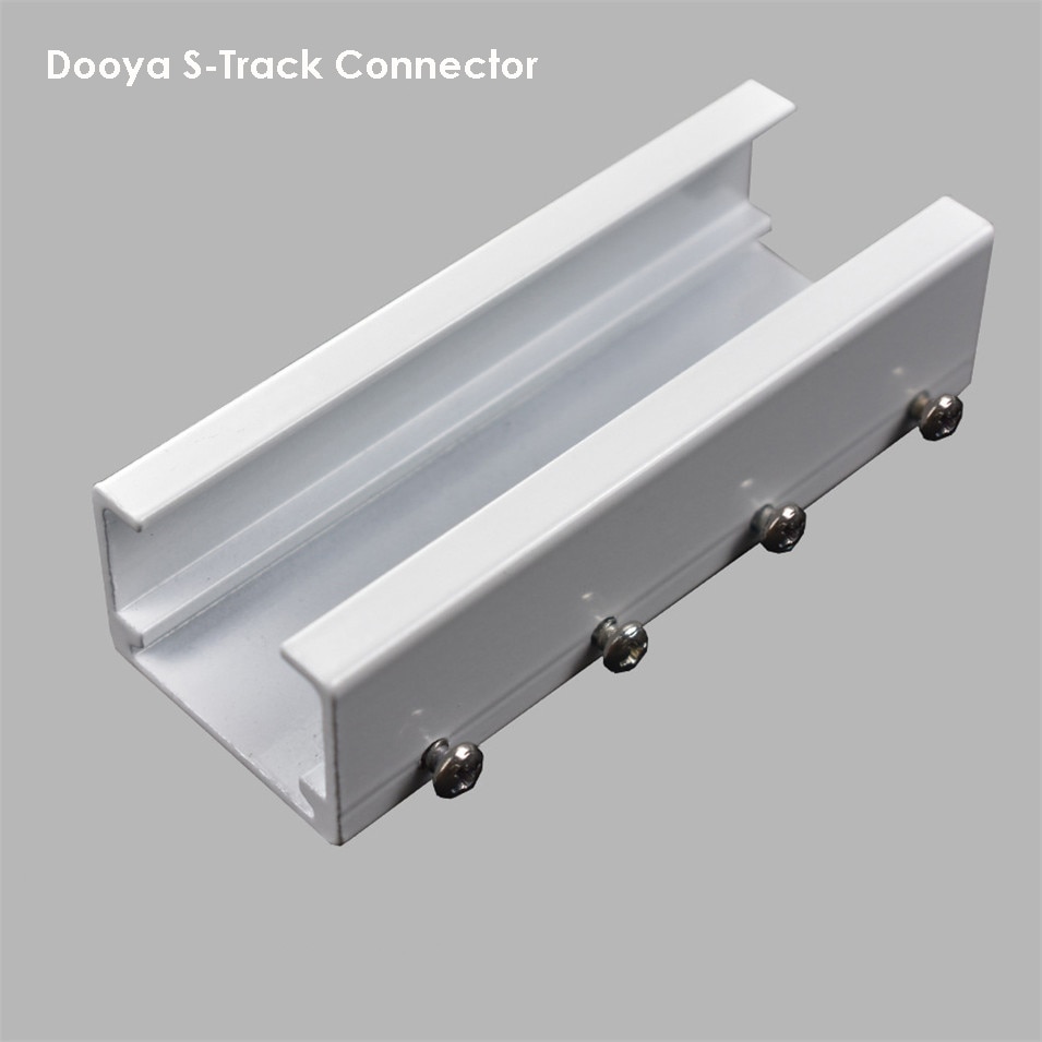 2pc dooya-s spårkoppling, spårpassning, vikgardin, kopplingsskena, aluminiumkoppling, för dooya/xiaomi/french shangfei spår