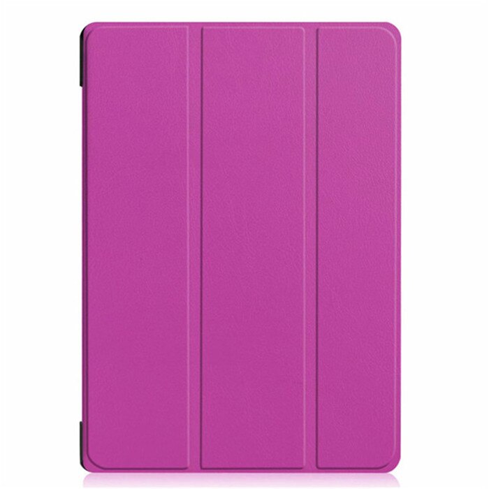 Painted leather 3 fold Magnetic cover case For Lenovo Tab E10 X104 Tablet released) for Lenovo Tab E 10 X104 tablet cover: ka si te-purple