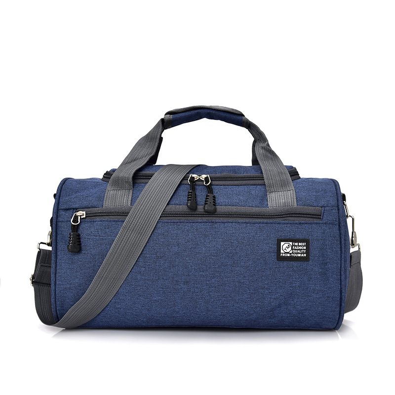 Scione Uomini Borse sportivo di Viaggio Bagaglio Leggero Affari Cilindro Borsa Delle Donne tutto'aperto Borsone settimana-fine Sacchetto di Spalla Crossbody Pacchetto: blu