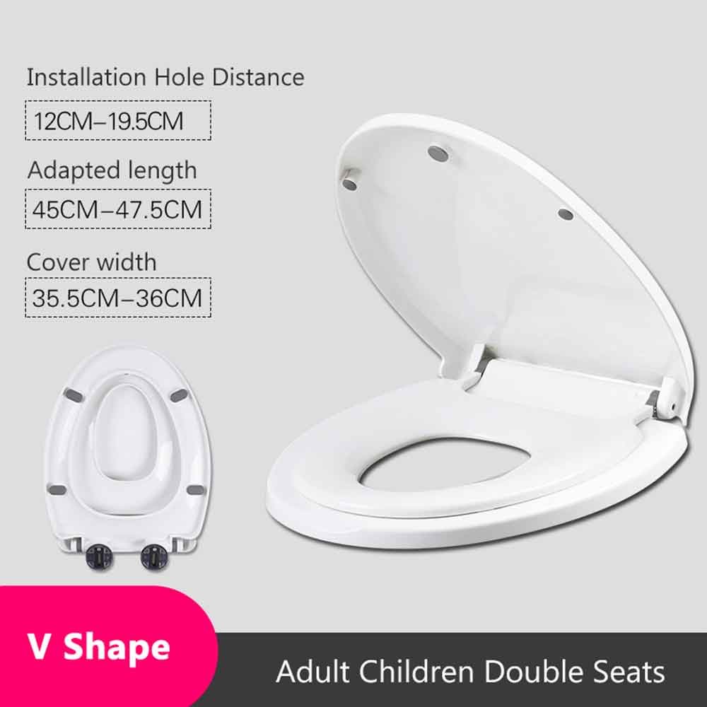 Multifunksjonelt voksen toalettsete barnepottopplæringsdeksel enkel kombinasjon forhindrer fallende toalettlokk til hjemmet til toalettdekselet: Pj4070- v