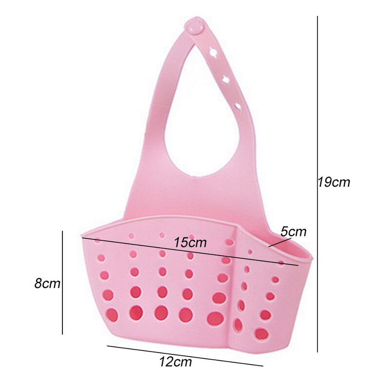 1pcs Sink Spons Houder Gadgets Aftappen Rack Opknoping Mand Plank Gootsteen Houder Afvoer Mand