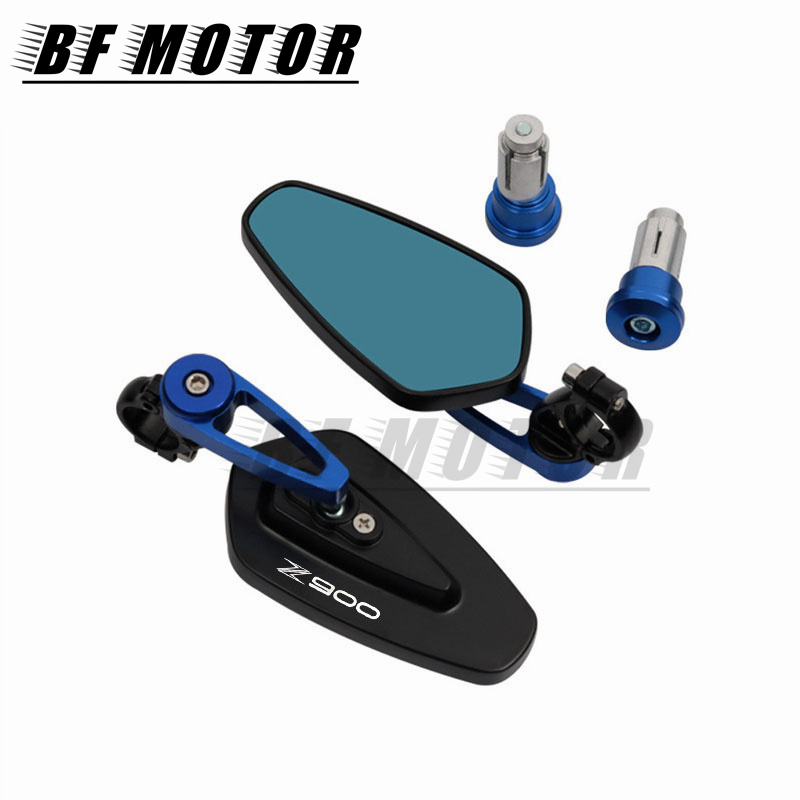 Acessórios para motocicletas, espelho retrovisor para guidão, para z250 z300 z400 z650 z750 z800 z900 z1000 zx6r 10r z650rs 1000 r/sx: Champagne