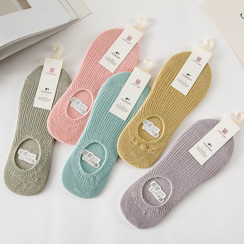 5 par niewidzialne skarpetki bawełniane letnie Kwaii damskie zestaw skarpet japonia słodycze kolor śliczne tendencja zwykły Lolita sportowe krótkie skarpetki działka: 5 pairs 07C