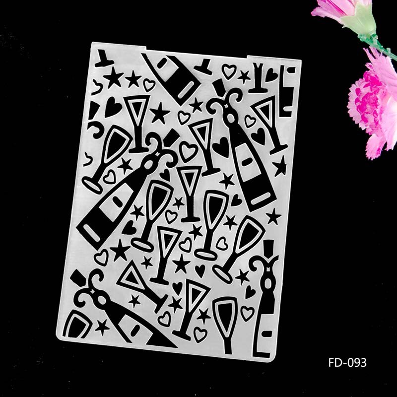 AZSG Butterfly Flowers Plastic Embossing Folder For Scrapbooking Type Photo Album Card Paper Craft Template Mold: FD-093