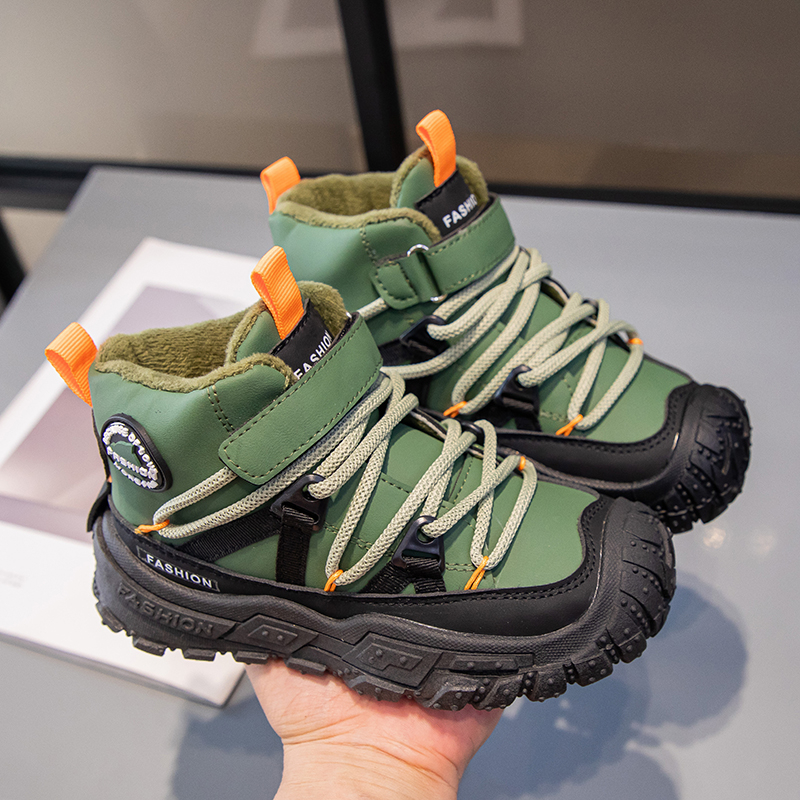 freundlicher Turnschuhe Anti-rutsch Verschleiß-beständig Wanderschuhe für freundlicher Jungen Winter draussen Sport Schuhe Warme Baumwolle Schnee Stiefel für Art