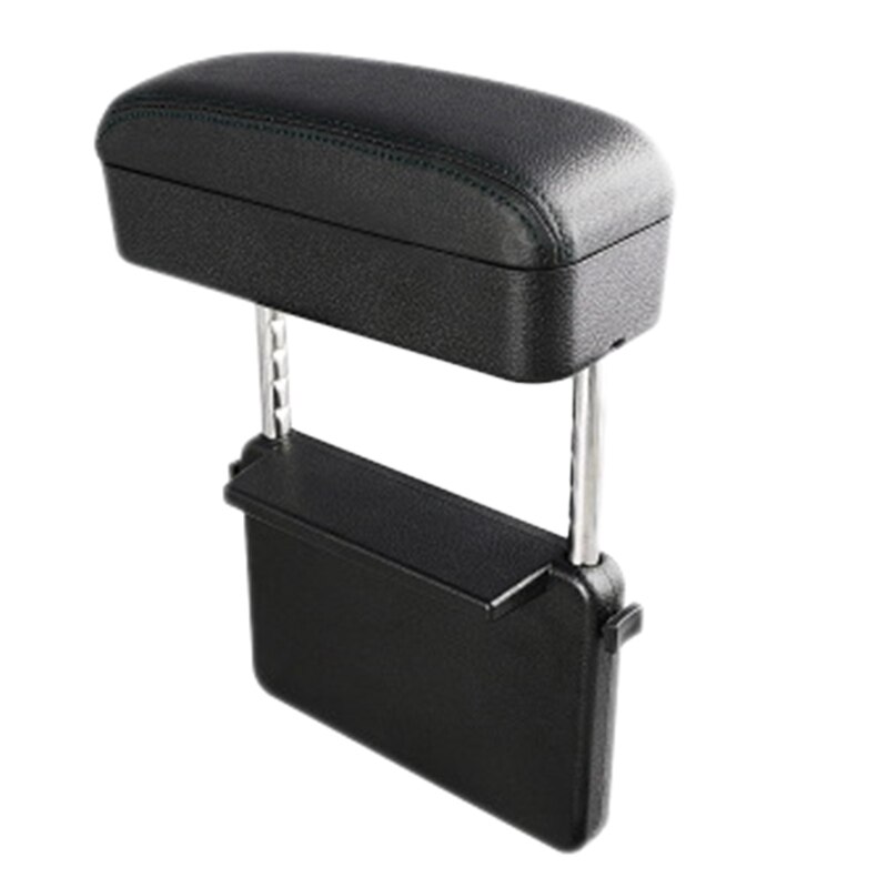 Universele Auto Armsteun Box Elleboog Ondersteuning Verstelbare Car Center Console Arm Rest Stand Door Draadloze Opladen: Black