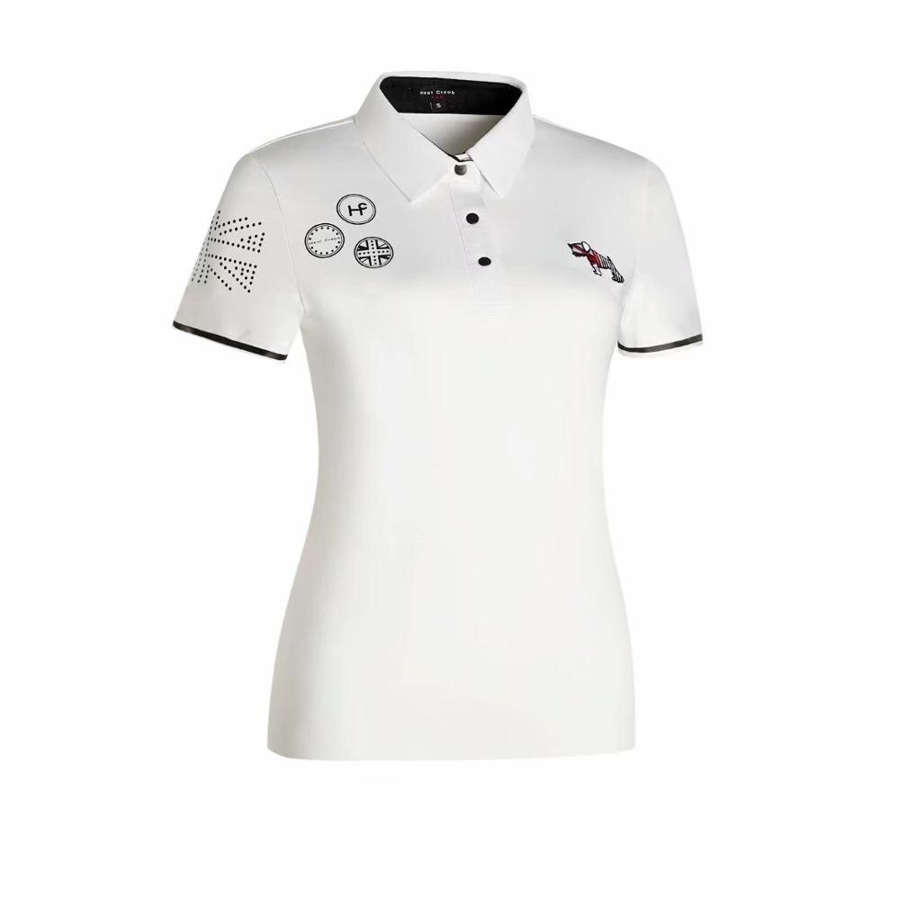 Vrouwen Sportkleding Korte Mouw Golf T-shirt 3 Kleuren Golf Kleding S-XXL Selecteren Casual Golf Kleding: white / M