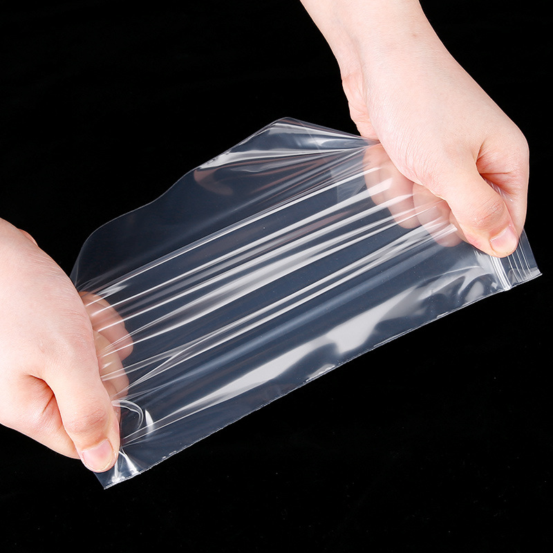 Små plastposer med glidelås, gjenlukkbare gjennomsiktige poser, vakuumpose med gjennomsiktige poser, plastpose med glidelås