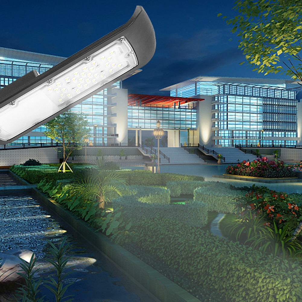 30w/50w 85-265v White LED Street Light Street Lamp with Black Casing