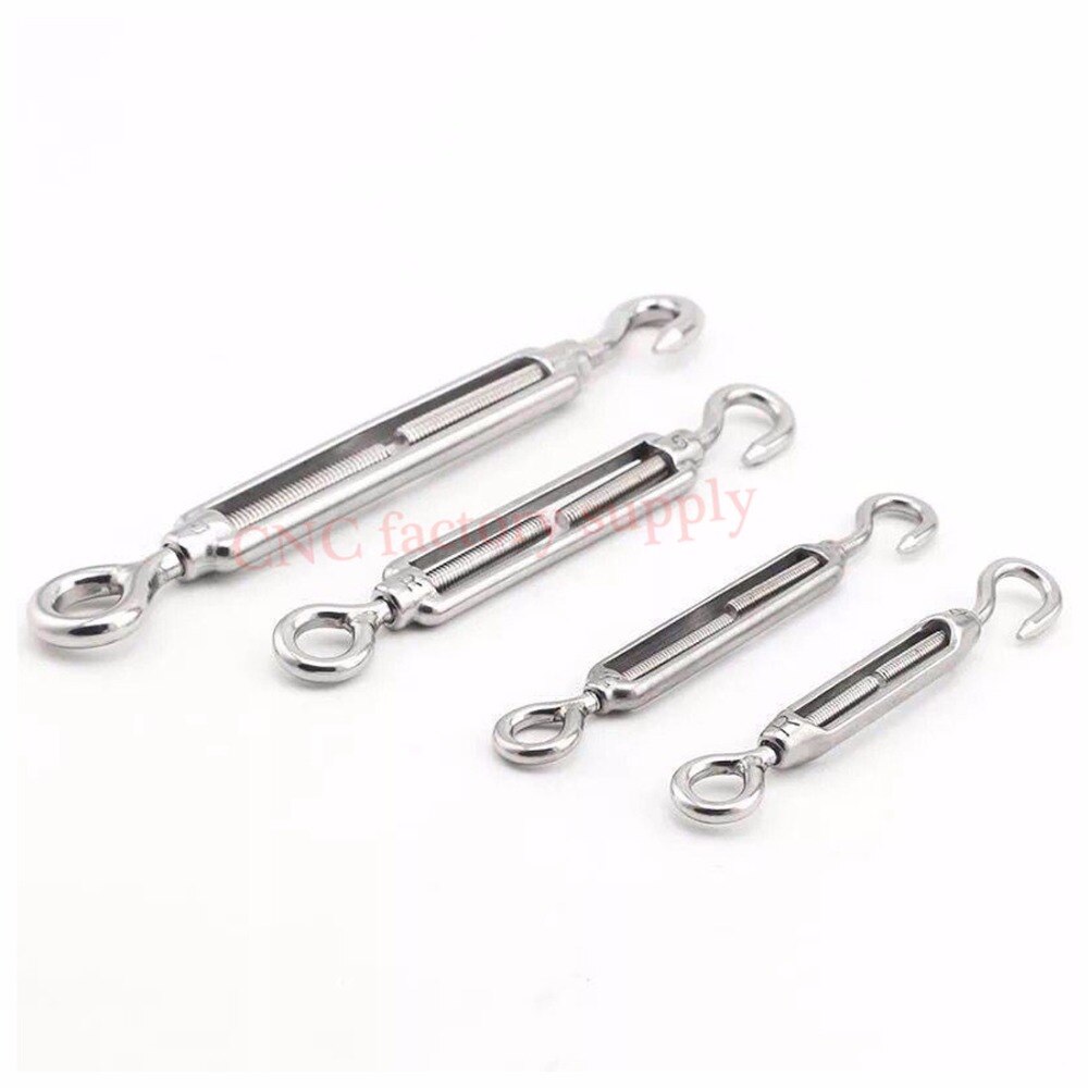 304 Stainless steel flower basket screw M4 M5 M6 M8 M10 Rotate Chain wire rope tensioner Bloom bolt tension turnbuckle