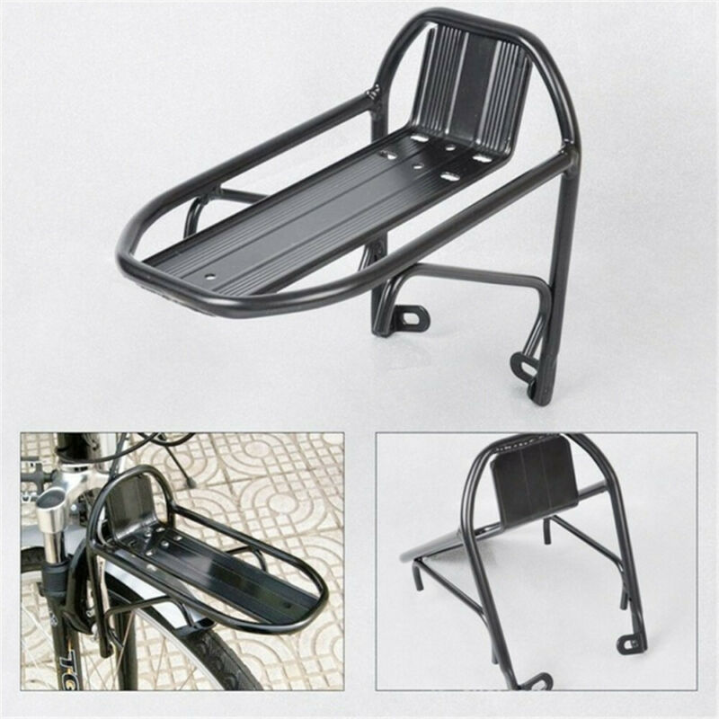Aluminum Alloy MTB Road Bike Bicycle Front Rack Carrier Panniers Bag Carrier Luggage Shelf Cycling Bracket Durable & Sturdy