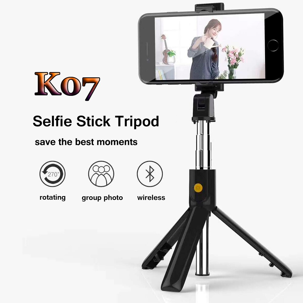 Bluetooth Selfie Stok Afstandsbediening Statief Mobiele Telefoon Live Camera Statief Camera Reizen Selfie Artefact Stok