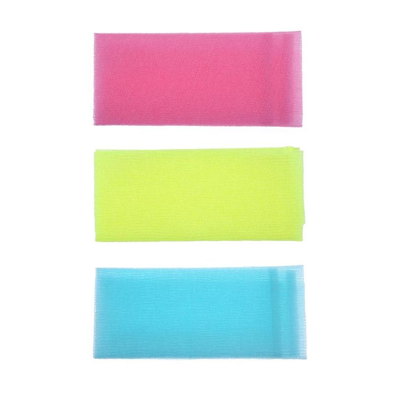 Ducha de baño de malla de nailon, limpieza corporal, toalla exfoliante, estropajos, paños, estropajos, herramienta de limpieza para el lavado de cara y cuerpo, productos