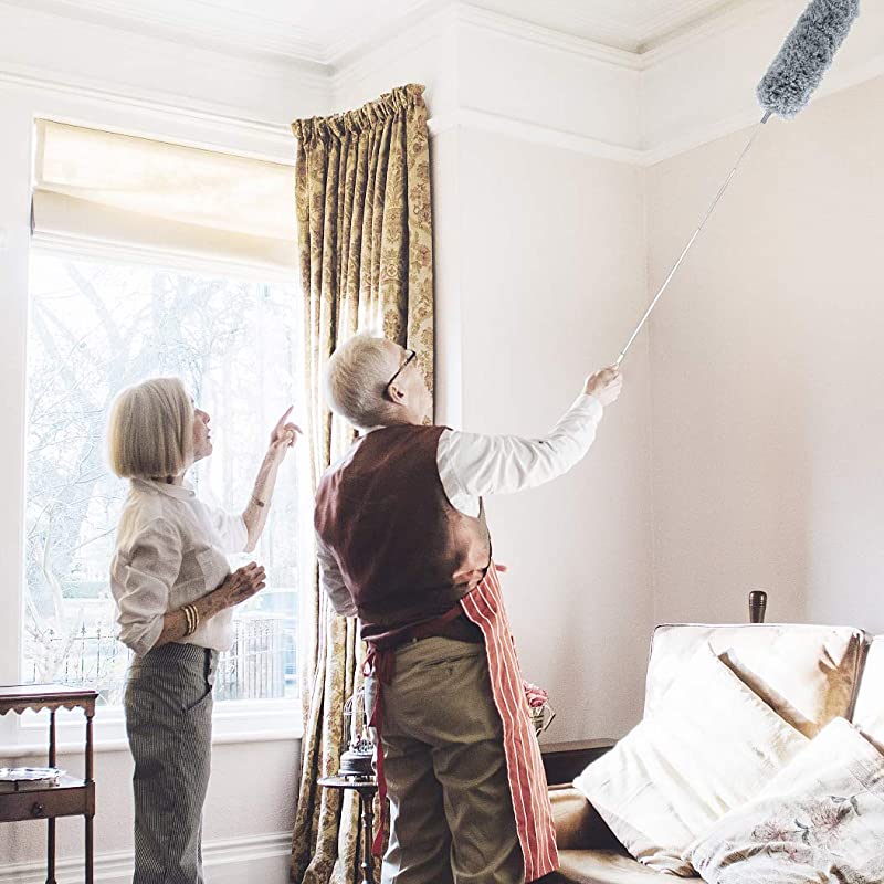 Microfiber Duster Long Extendable Duster Cleaner Brush Telescopic Catcher Mites Gap Dust Removal Dusters Home Cleaning Tools