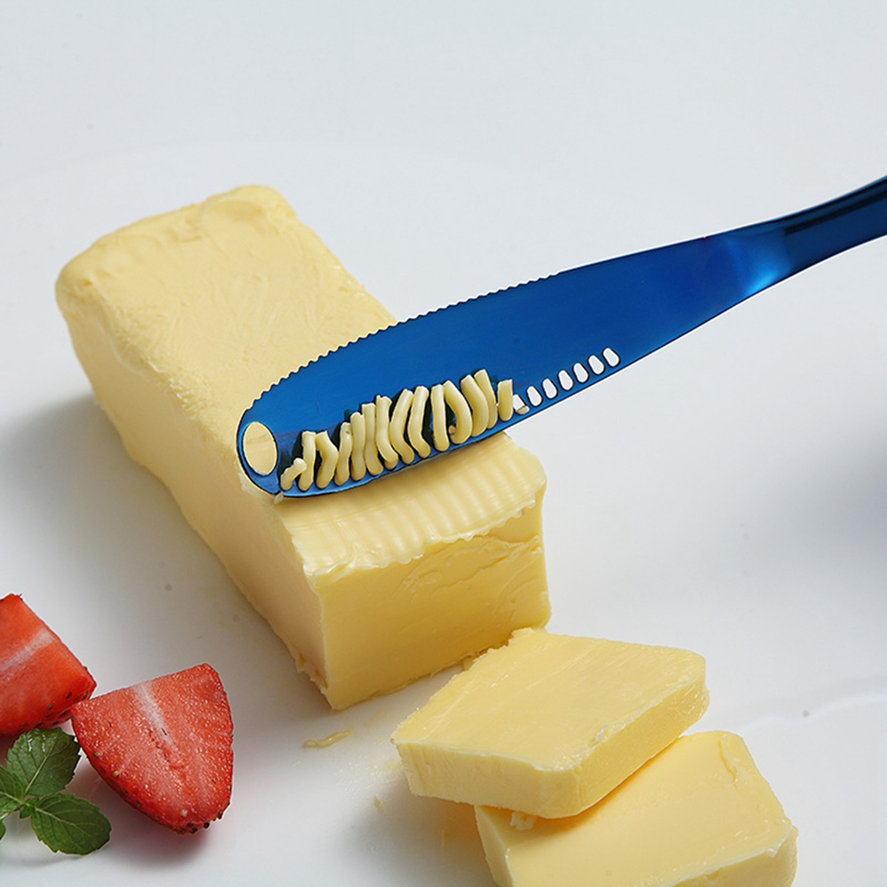 Stainless Steel Round Hole Cheese Cutter Bread Marmalade Spread Butter Dessert Jam Cheese Tools Tableware