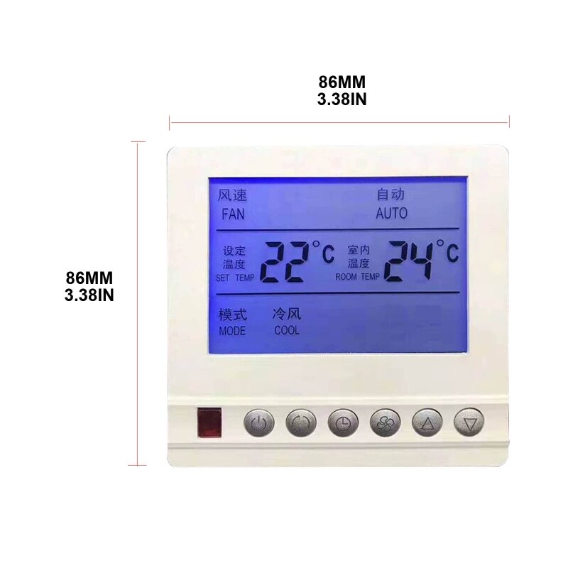 Smart Programmable Thermostat Air Conditioner Digital Temperature Controller for Wall Hanging Furnace Steam Room