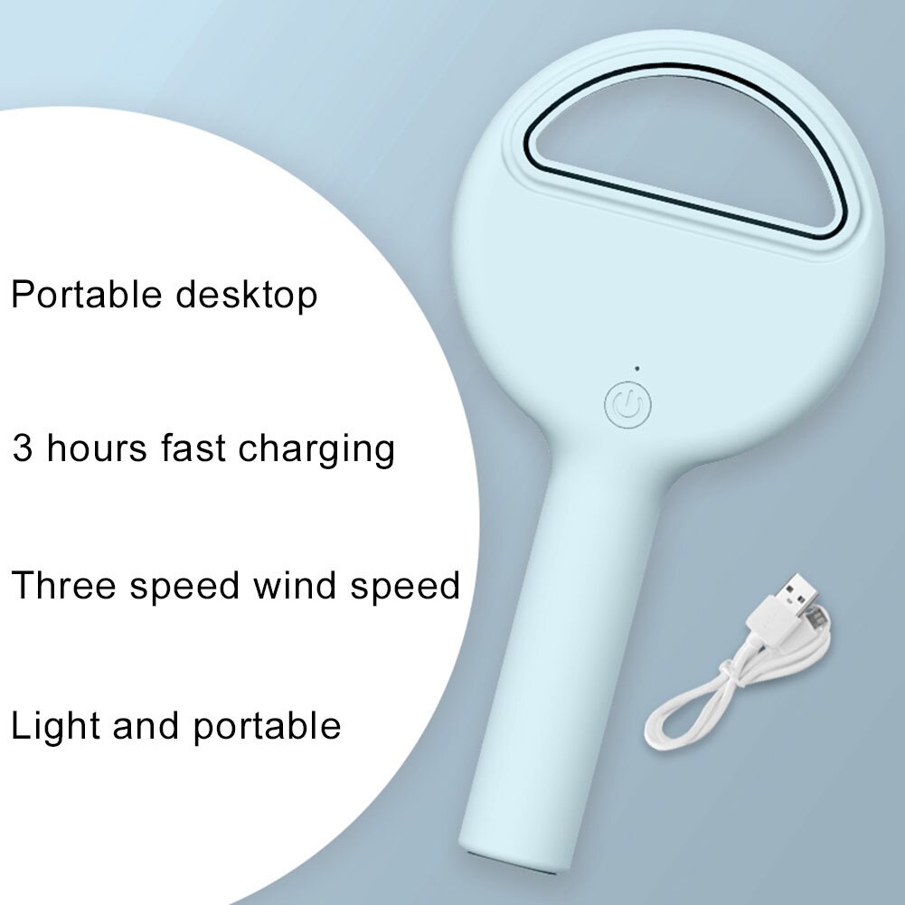 Mini Electric Fan Ventilator Handheld Bladeless Fan Air Cooler Cooling USB Rechargeable Wireless Portable Air Cooler Fan Outdoor