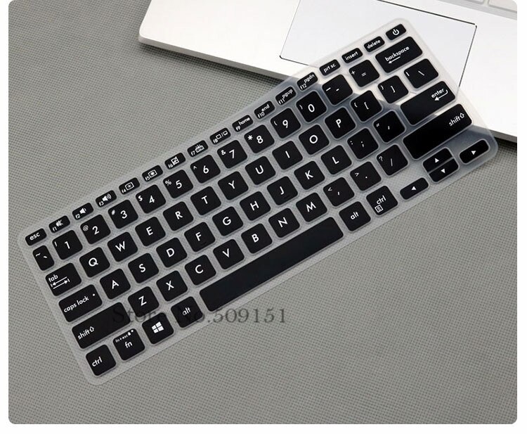 For ASUS Vivobook 14 X409MA X409JB X409JP X409UA X409U X409JA X409FJ X409FL x409 fb x409f x409fa Laptop Keyboard Cover Protector: Black