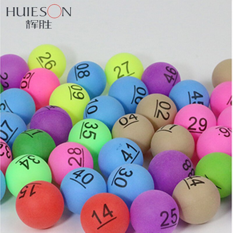Huieson 100 Stks/pak Kleurrijke Tafeltennis Ballen Dia 40Mm 2.4G Gemengde Kleuren Ping Pong Ballen Voor Entertainment Spel reclame