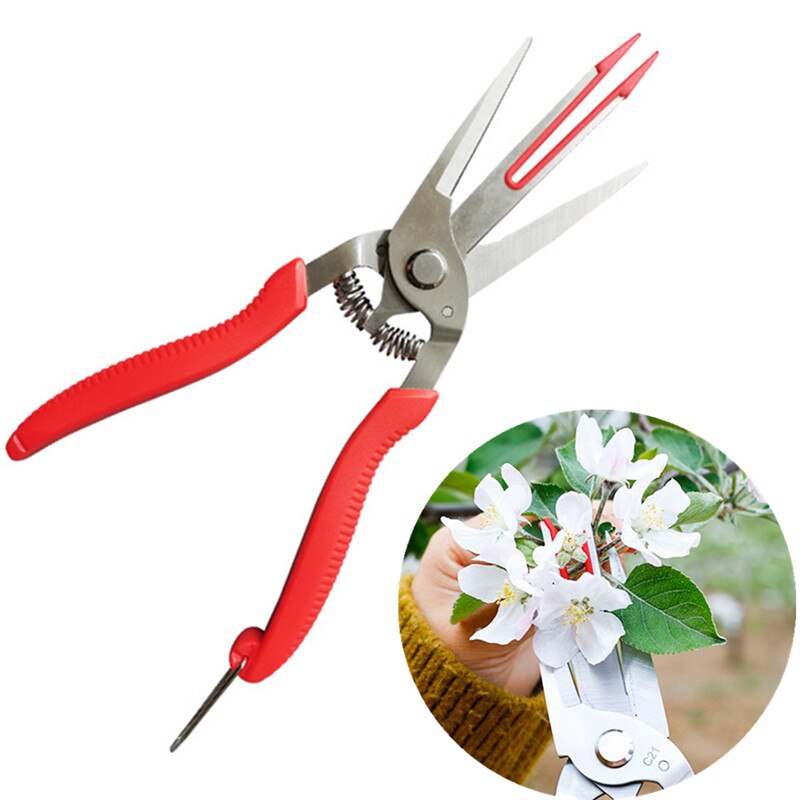 Tijeras de doble filo para recoger fruta, herramienta de mano para jardín, DE DOBLE BOCA, para cortar fruta, Kiwi y pera: Default Title