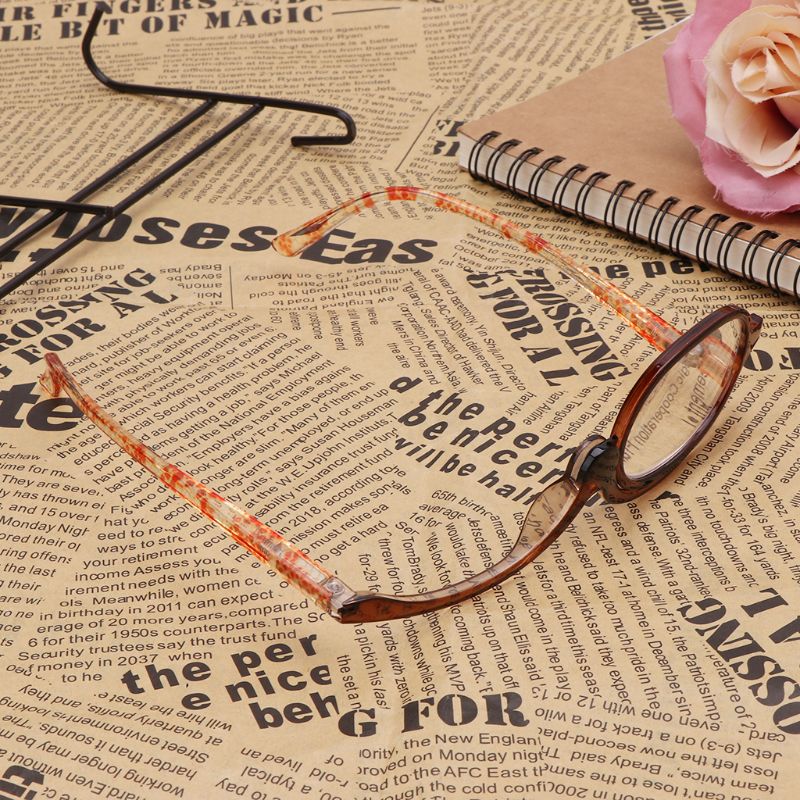 Women Makeup Magnifying Reading Glasses Rotary Flip Make Up Eye Glasses +1 +1.5 +2 +2.5 +3 +3.5 +4.0