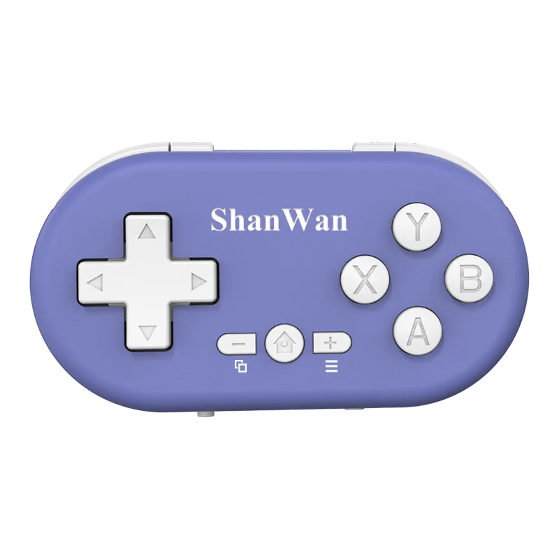 Shanwan – Mini contrôleur de jeu léger sans fil, Bluetooth, à collectionner, Portable, multi-plateforme, connectivité sans fil, nouveauté 2024: WHITE