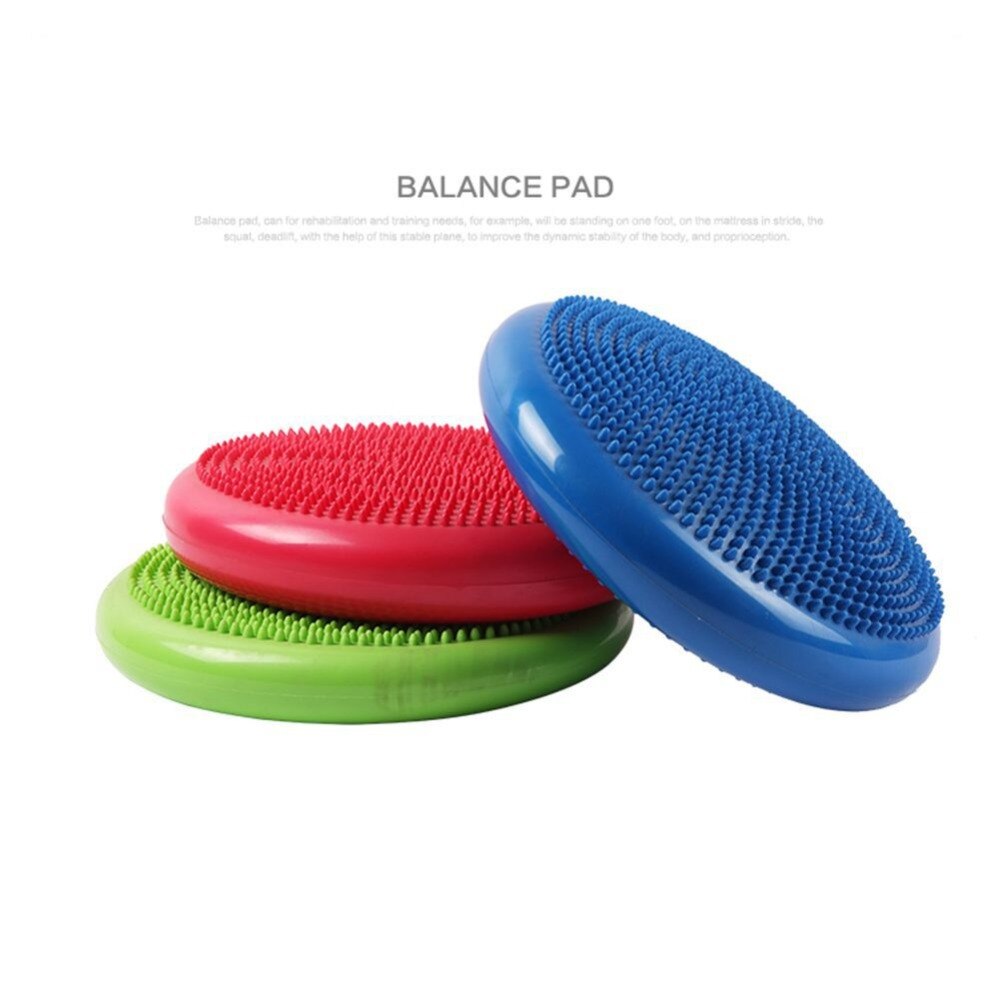 Yoga Balance Pad Fitness Yoga Core Training Cushion Inflatable Stability Balance Disc Balancing Pads Workout Training Tools