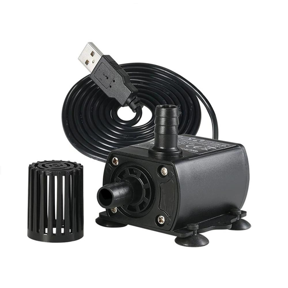 Ultra-quiet Mini Brushless Water Pump Waterproof Submersible Fountain Aquarium Circulating USB DC5V 4.8W