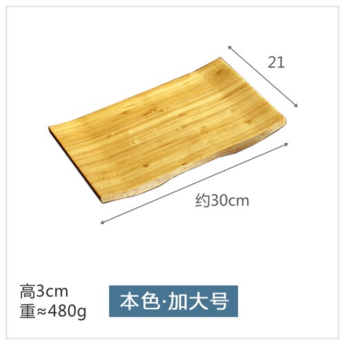 Massief Houten Platen Koken Houten Platen Sushi Platen Rechthoekige Gebogen Servies Japanse En Koreaanse Servies: Blauw