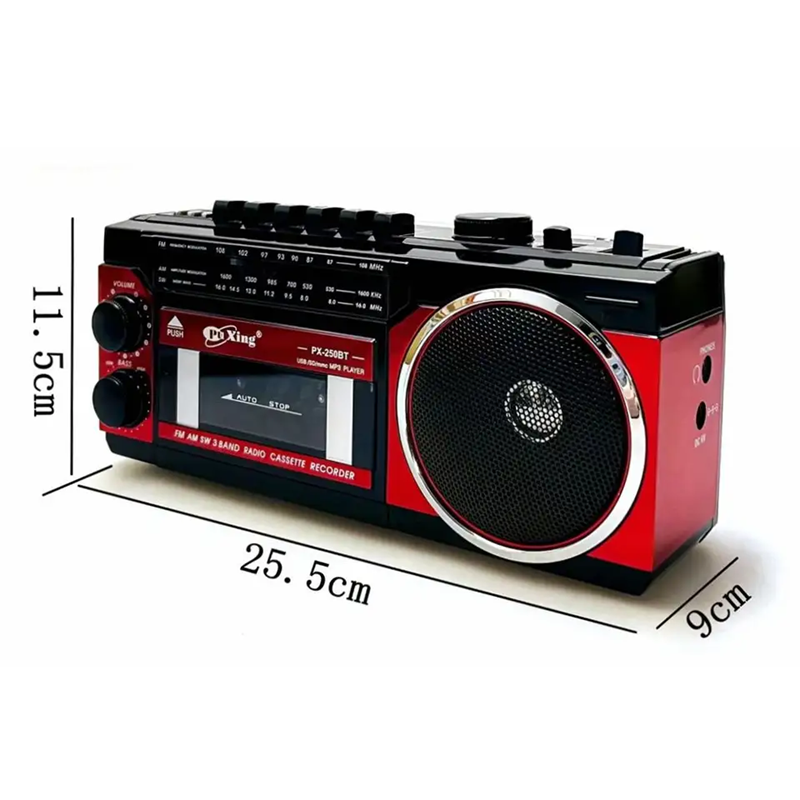 Desktop Retro Cassette Recorder Player With Am Fm Sw Portable Radio Auto Stop Tape Player With Usb/TF Card