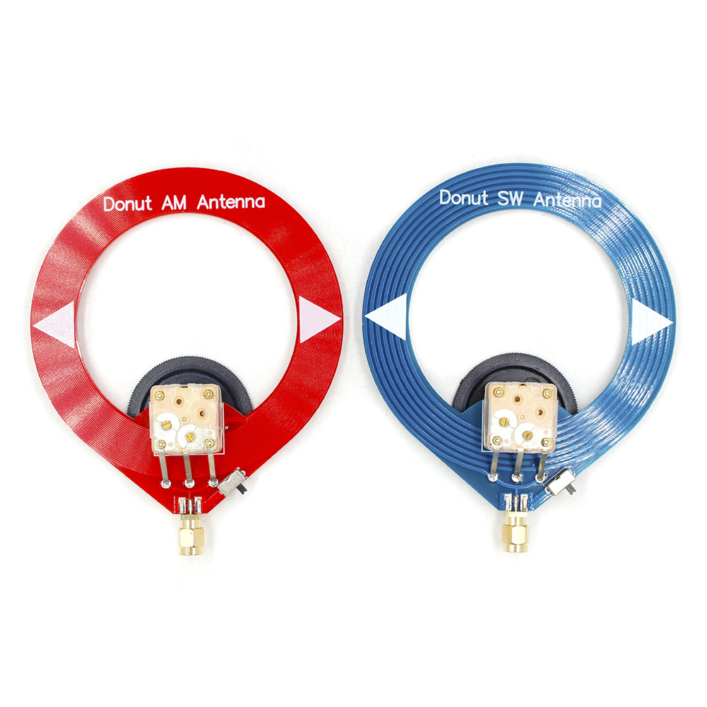 Circular Antenna AM MW/SW Small Donut Antenna 4MHz-24MHz 500kHz-2000kHz Mini Loop Antenna Portable for Radio Antenna Tuning Ring