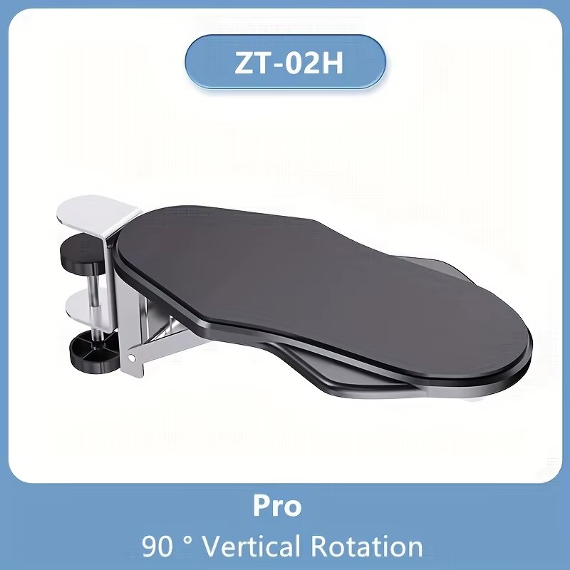 Reposabrazos de ordenador para escritorio, soporte de reposamuñecas ergonómico ajustable para teclado, extensor de reposabrazos, soporte giratorio para alfombrilla de ratón: Naranja