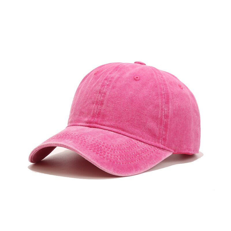 NWT Unisex Cap Outdoor Cap Super Solid Color Adjustable Cap Baseball Cap For Sprint and Summer: Rose Red