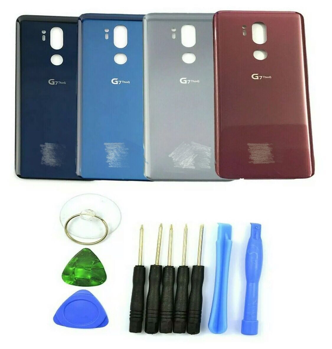 6.1" For LG G7 ThinQ Back Housing Glass Rear Battery Cover For G7 ThinQ G710 G710EM G710PM G710VMP Replacement Repair Parts