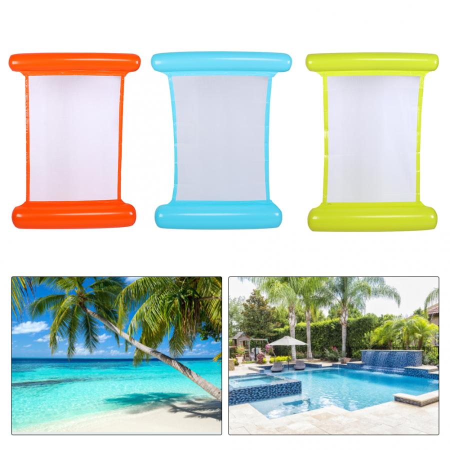 Bed Pool Party Portable Floating Inflatable Water Bed Foldable Hammock Swimming Pool Floating Chair